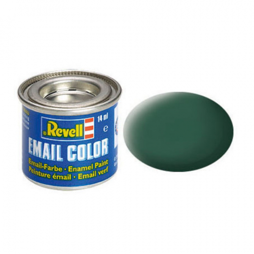 Revell - Dark Green, Matt 14 ml i gruppen PUSSEL / Modellbyggen / Revell / Färg, penslar och lim hos Spelexperten (R-32139)