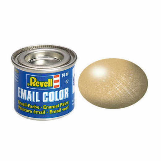 Revell - Gold, Metallic 14 ml i gruppen PUSSEL / Modellbyggen / Revell / Färg, penslar och lim hos Spelexperten (R-32194)