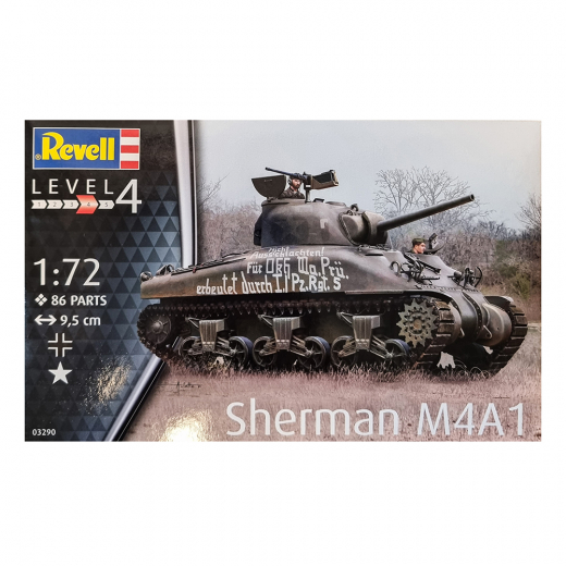 Revell - Sherman M4A1 1:72 - 86 Bitar i gruppen PUSSEL / Modellbyggen / Revell / Stridsfordon hos Spelexperten (R-3290)