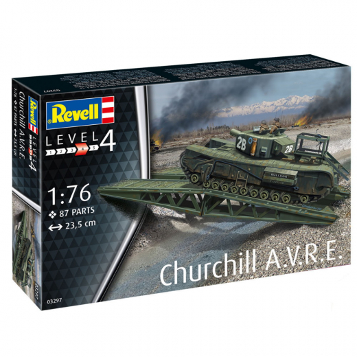 Revell - Churchill A.V.R.E. 1:76 - 87 Bitar i gruppen PUSSEL / Modellbyggen / Revell / Stridsfordon hos Spelexperten (R-3297)