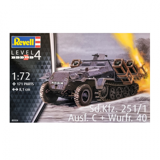 Revell - Sd.kfz. 251/1 Ausf. C + Wurfr. 40 1:72 - 171 Bitar i gruppen PUSSEL / Modellbyggen / Revell / Stridsfordon hos Spelexperten (R-3324)