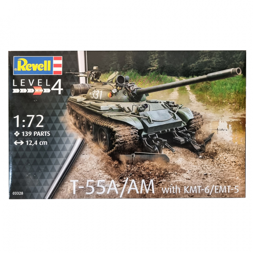 Revell - T-55A/AM med KMT-6/EMT-5 1:72 - 139 Bitar i gruppen PUSSEL / Modellbyggen / Revell / Stridsfordon hos Spelexperten (R-3328)