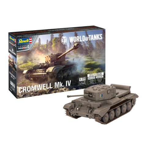 Revell World of Tanks - Cromwell Mk. IV 1:72 - 128 Bitar i gruppen PUSSEL / Modellbyggen / Revell / Stridsfordon hos Spelexperten (R-3504)