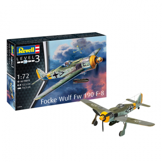 Revell - Focke Wulf Fw 190 F-8 1:72 - 46 Bitar i gruppen PUSSEL / Modellbyggen / Revell / Stridsfordon hos Spelexperten (R-3898)