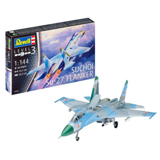 Revell - Suchoi Su-27 Flanker - 48 Bitar i gruppen PUSSEL / Modellbyggen / Revell / Stridsfordon hos Spelexperten (R-3948)