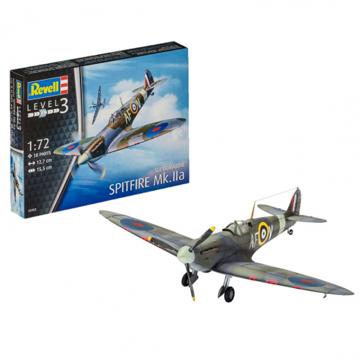 Revell - Supermarine Spitfire Mk.IIa 1:72 - 38 Bitar i gruppen PUSSEL / Modellbyggen / Revell / Stridsfordon hos Spelexperten (R-3953)