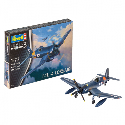 Revell - F4U-4 Corsair 1:72 - 65 Bitar i gruppen PUSSEL / Modellbyggen / Revell / Stridsfordon hos Spelexperten (R-3955)