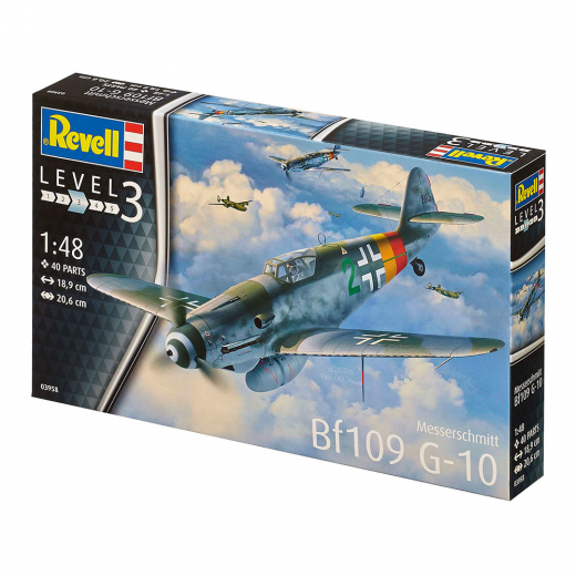 Revell - Messerschmitt Bf109 G-10 1:48 - 40 Bitar i gruppen PUSSEL / Modellbyggen / Revell / Stridsfordon hos Spelexperten (R-3958)