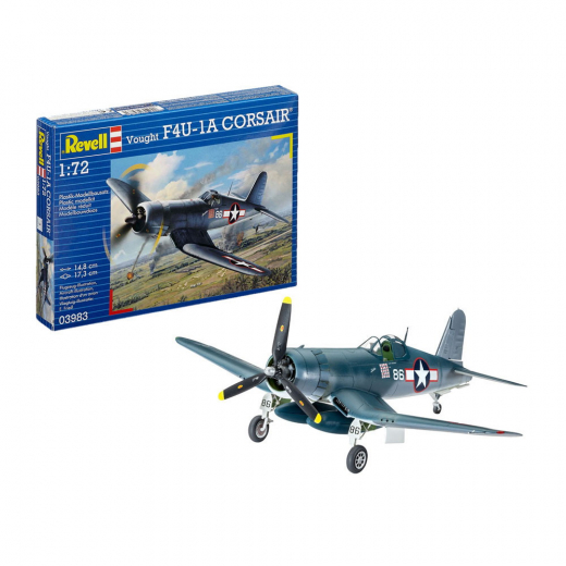 Revell - Vought F4U-1A Corsair 1:72 - 63 Bitar i gruppen PUSSEL / Modellbyggen / Revell / Stridsfordon hos Spelexperten (R-3983)