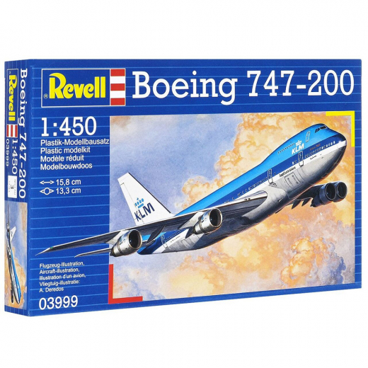 Revell - Boeing 747-200 1:450 - 22 Bitar i gruppen PUSSEL / Modellbyggen / Revell / Stridsfordon hos Spelexperten (R-3999)