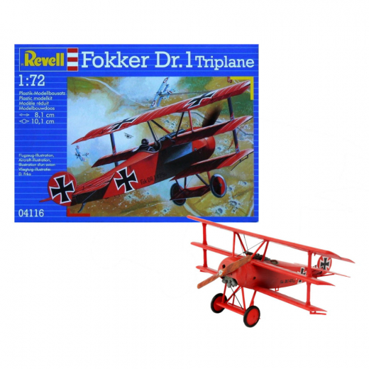 Revell - Fokker Dr.1 Triplane 1:72 - 37 Bitar i gruppen PUSSEL / Modellbyggen / Revell / Stridsfordon hos Spelexperten (R-4116)