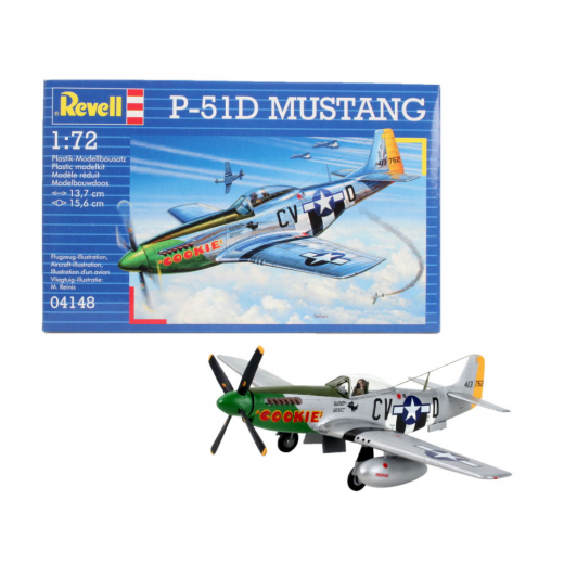 Revell - P51D Mustang 1:72 - 34 Bitar i gruppen PUSSEL / Modellbyggen / Revell / Stridsfordon hos Spelexperten (R-4148)