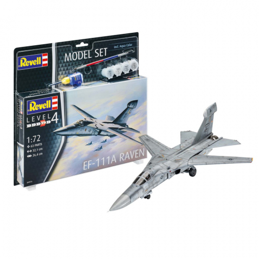 Revell Model Set - EF-111A Raven 1:72 - 98 Bitar i gruppen PUSSEL / Modellbyggen / Revell / Stridsfordon hos Spelexperten (R-4974)