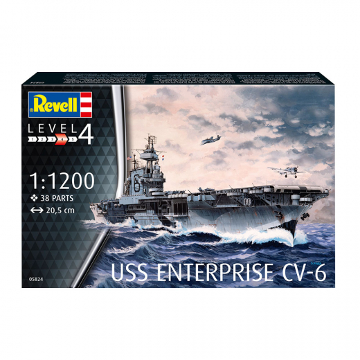 Revell - USS Enterprise CV-6 1:1200 - 38 Bitar i gruppen PUSSEL / Modellbyggen / Revell / Stridsfordon hos Spelexperten (R-5824)