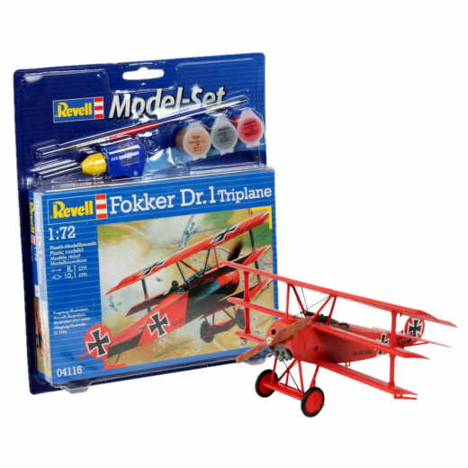 Revell Model Set - Fokker DR.1 Triplane 1:72 - 37 Bitar i gruppen PUSSEL / Modellbyggen / Revell / Stridsfordon hos Spelexperten (R-64116)