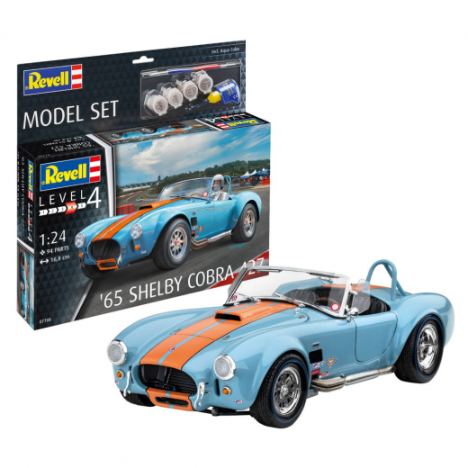 Revell - Model Set '65 Shelby Cobra 427 1:24 i gruppen PUSSEL / Modellbyggen / Revell / Fordon hos Spelexperten (R-67708)