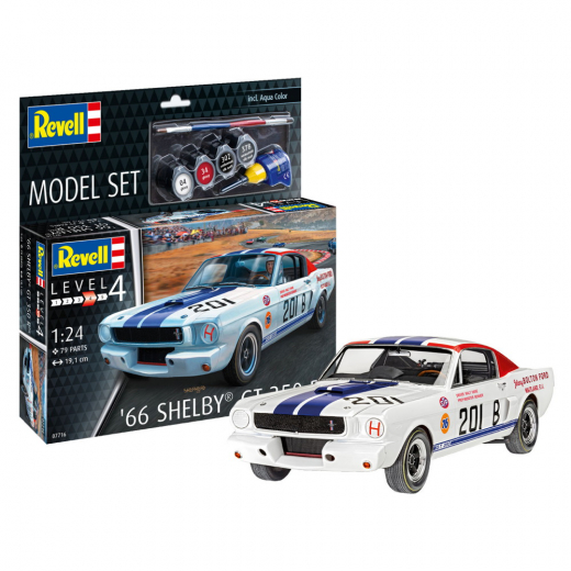 Revell - Model Set 1966 Shelby GT 350 R 1:24 i gruppen PUSSEL / Modellbyggen / Revell / Fordon hos Spelexperten (R-67716)