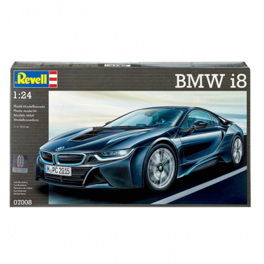 Revell - BMW i8 1:24 - 131 Bitar i gruppen PUSSEL / Modellbyggen / Revell / Fordon hos Spelexperten (R-7008)