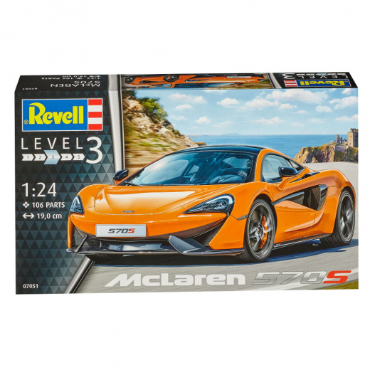 Revell - McLaren 570S 1:24 - 106 Bitar i gruppen PUSSEL / Modellbyggen / Revell / Fordon hos Spelexperten (R-7051)