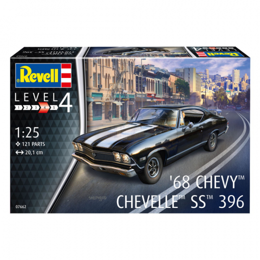 Revell - ´69 Chevy Chevelle SS 396 1:25 - 121 Bitar i gruppen PUSSEL / Modellbyggen / Revell / Fordon hos Spelexperten (R-7662)