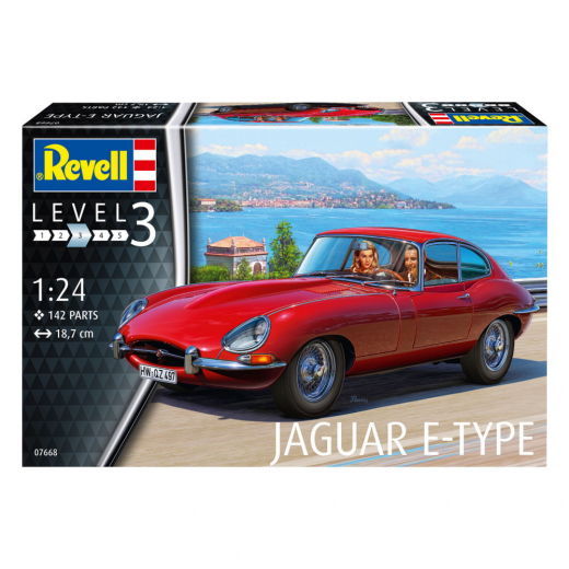 Revell - Jaguar E-Type 1:24 - 142 Bitar i gruppen PUSSEL / Modellbyggen / Revell / Fordon hos Spelexperten (R-7668)