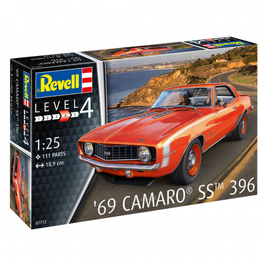 Revell - '69 Camaro SS 396 1:25 - 111 Bitar i gruppen PUSSEL / Modellbyggen / Revell / Fordon hos Spelexperten (R-7712)