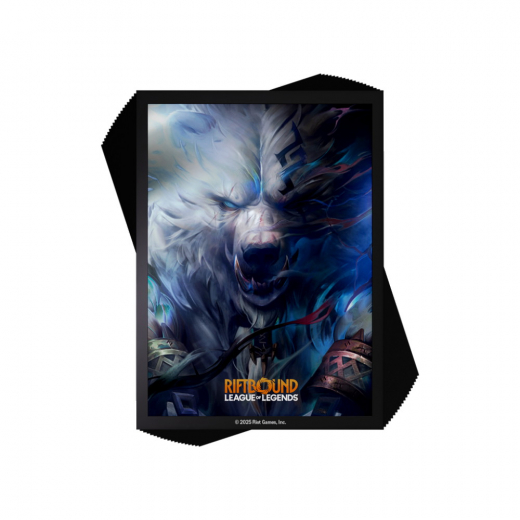 Riftbound: Art Sleeves 64 x 90 mm - Volibear i gruppen SÄLLSKAPSSPEL / Tillbehör / Sleeves hos Spelexperten (RB-01AS02-EN)
