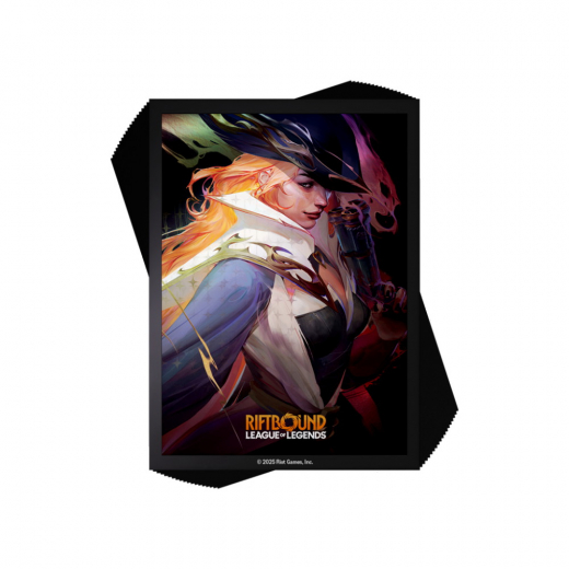 Riftbound: Art Sleeves 64 x 90 mm - Miss Fortune i gruppen SÄLLSKAPSSPEL / Tillbehör / Sleeves hos Spelexperten (RB-01AS03-EN)