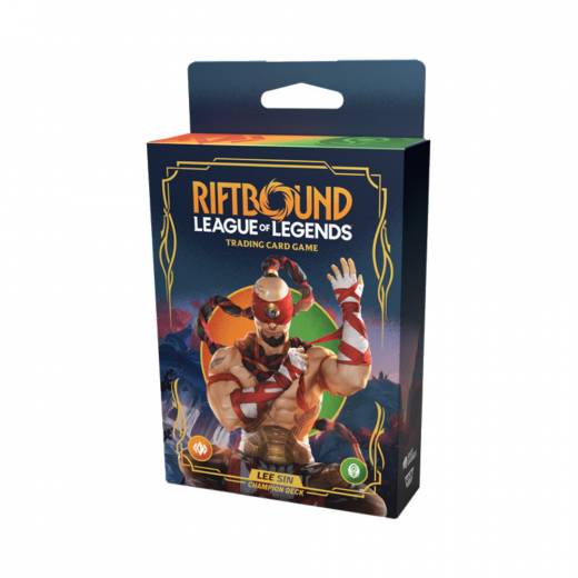 Riftbound: League of Legends TCG - Origins Lee Sin Champion Deck i gruppen SÄLLSKAPSSPEL / Kortspel hos Spelexperten (RB-01PD03-EN)