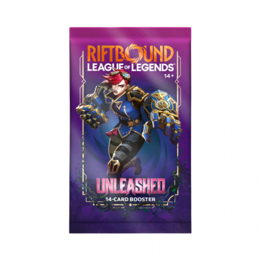 Riftbound: League of Legends TCG - Unleashed Booster Pack i gruppen SÄLLSKAPSSPEL / Kortspel hos Spelexperten (RB03BD01EN-BOS)