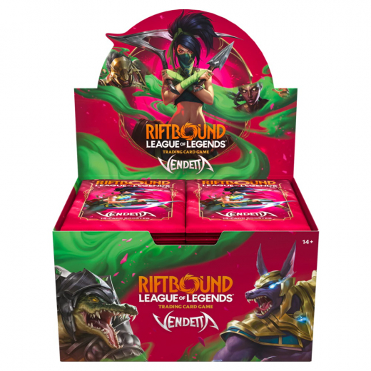 Riftbound: League of Legends TCG - Vendetta Booster Display i gruppen SÄLLSKAPSSPEL / Kortspel hos Spelexperten (RB04BP01EN-DIS)