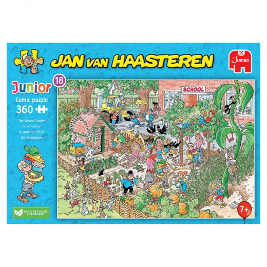 SKADAT Jan van Haasteren Pussel - The School Garden 360 Bitar i gruppen Fyndhörna hos Spelexperten (REA-1110100321)