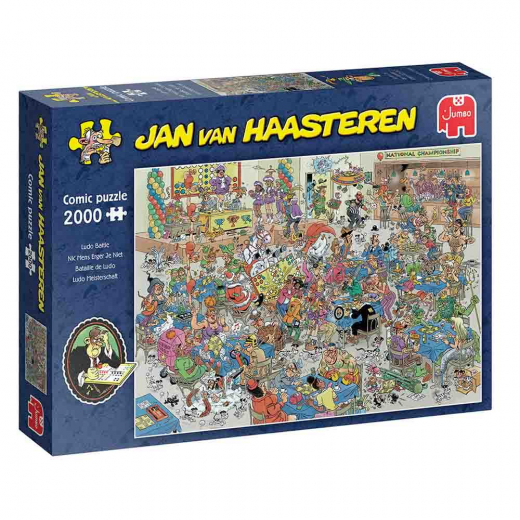 SKADAT Jan van Haasteren Pussel: Ludo Battle 2000 Bitar i gruppen Fyndhörna hos Spelexperten (REA-1110100523)