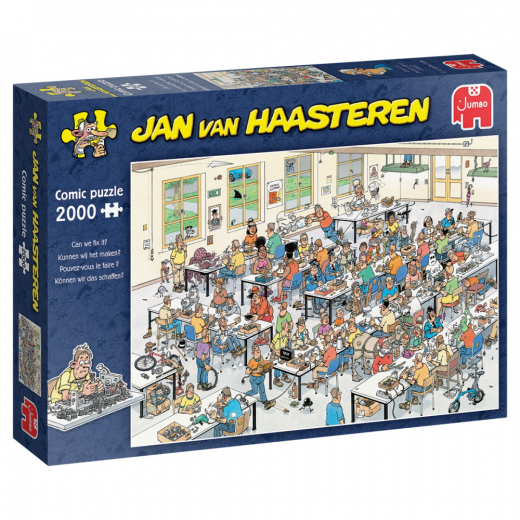 SKADAT Jan van Haasteren Pussel: Can we fix it? 2000 Bitar i gruppen Fyndhörna hos Spelexperten (REA-1110100810)