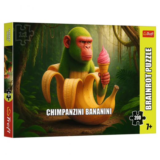 SKADAT Trefl Pussel Brainrot Chimpanzini Bananini 200 Bitar i gruppen Fyndhörna hos Spelexperten (REA-13365)