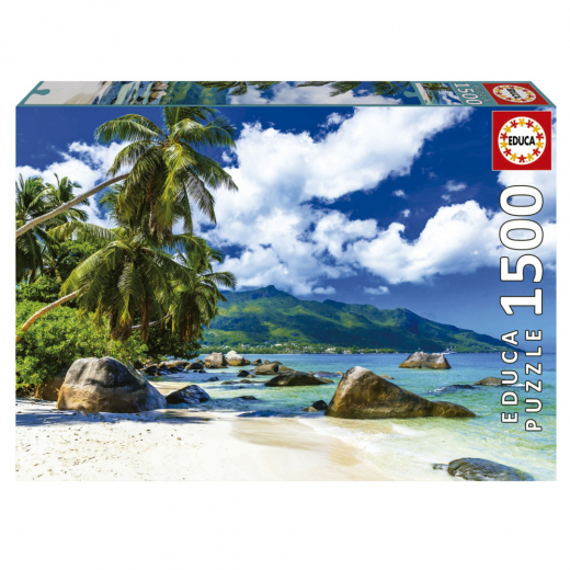 SKADAT Educa Pussel: Seychelles 1500 Bitar i gruppen Fyndhörna hos Spelexperten (REA-19564)