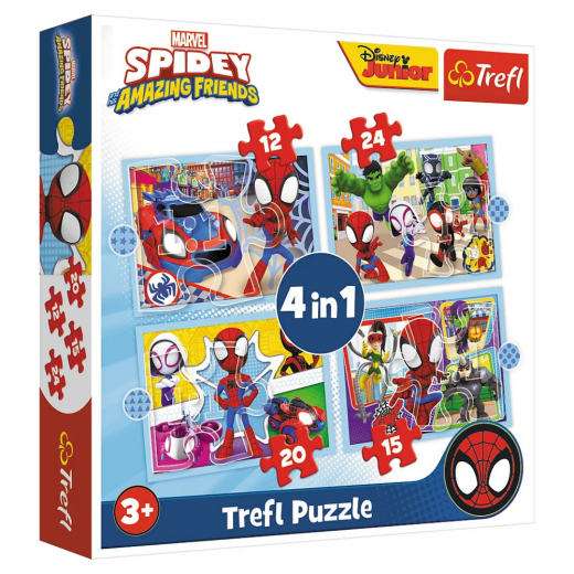 SKADAT Trefl Pussel Spiday's team 12-24 Bitar i gruppen Fyndhörna hos Spelexperten (REA-34611)