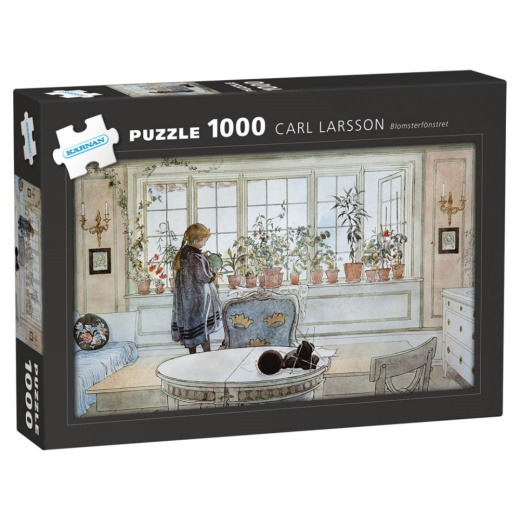 SKADAT Kärnan Pussel: Carl Larsson - Blomsterfönstret 1000 Bitar i gruppen Fyndhörna hos Spelexperten (REA-580065)