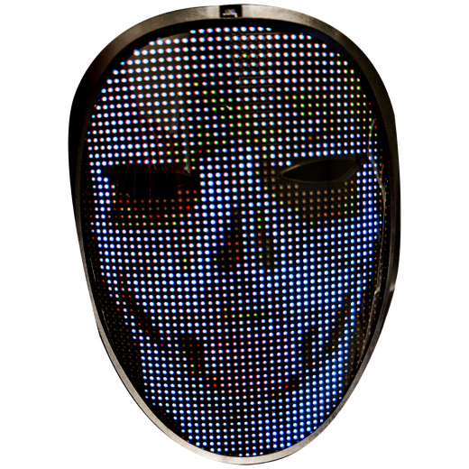 SKADAT Appstyrd LED-Mask i gruppen Fyndhörna hos Spelexperten (REA-FACEMASKLED-USB)