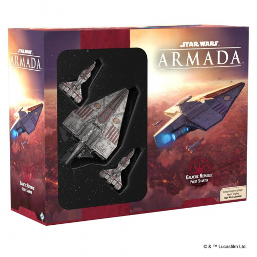 SKADAT Star Wars: Armada - Galactic Republic Fleet Starter (Exp.) i gruppen Fyndhörna hos Spelexperten (REA-FSWM34)
