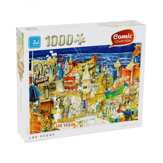 SKADAT Pussel: Comic Collection Las Vegas 1000 Bitar i gruppen Fyndhörna hos Spelexperten (REA-PU05201)