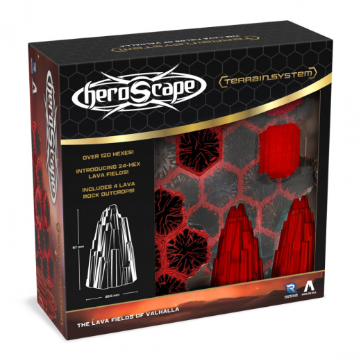 Heroscape: The Lava Fields of Valhalla Terrain (Exp.) i gruppen SÄLLSKAPSSPEL / Expansioner hos Spelexperten (RGD02792)