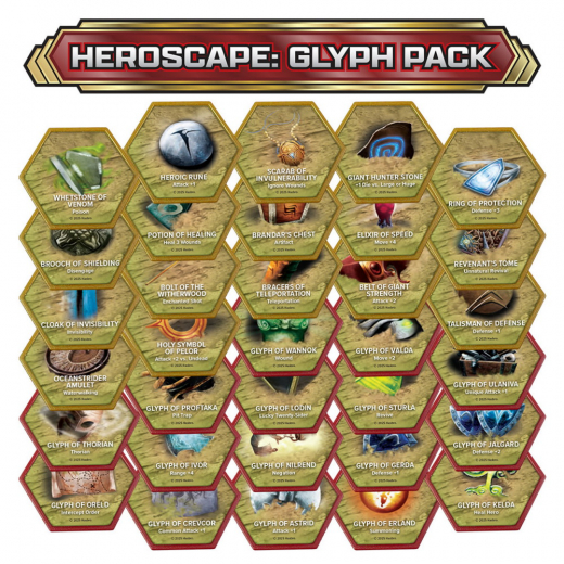 Heroscape: Glyph Pack (Exp.) i gruppen SÄLLSKAPSSPEL / Expansioner hos Spelexperten (RGD02798)