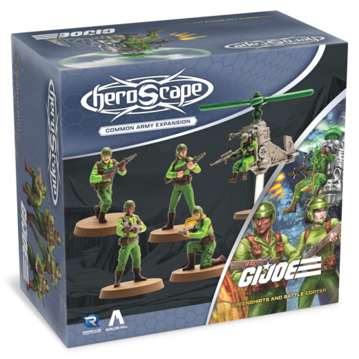 Heroscape: G.I. JOE - Greenshirts & Battle Copter Common Army Expansion i gruppen SÄLLSKAPSSPEL / Spelserier / Heroscape hos Spelexperten (RGD02880)