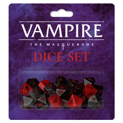 Vampire: The Masquerade RPG - Dice Set i gruppen SÄLLSKAPSSPEL / Rollspel / Vampire: The Masquerade hos Spelexperten (RGS02311)