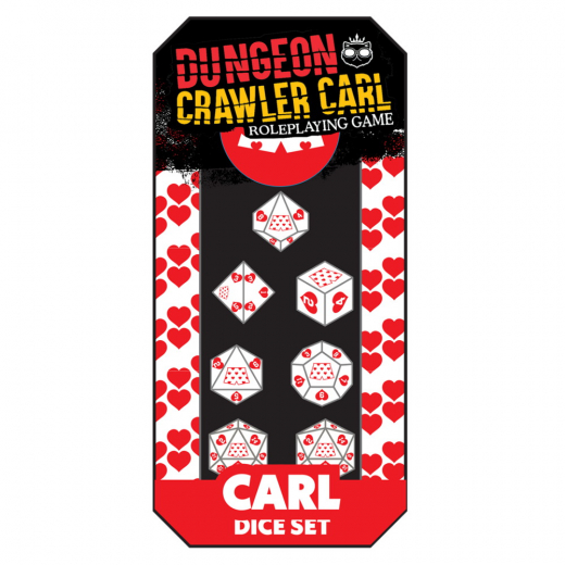 Dungeon Crawler Carl RPG: Carl's Enchanted Big Boi Boxers Dice Set i gruppen SÄLLSKAPSSPEL / Tillbehör / Tärningar & tillbehör hos Spelexperten (RGS02950)