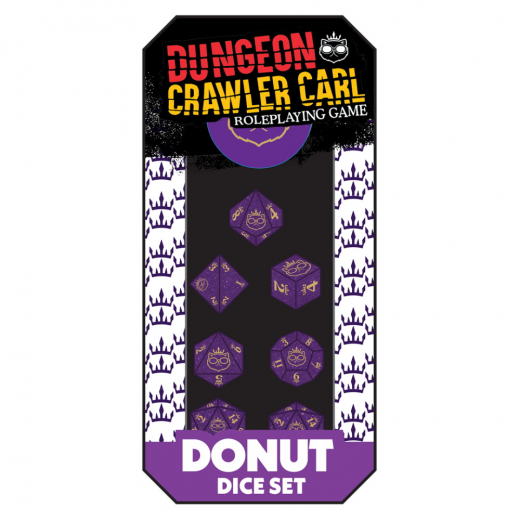 Dungeon Crawler Carl RPG: Princess Donut Dice Set i gruppen SÄLLSKAPSSPEL / Tillbehör / Tärningar & tillbehör hos Spelexperten (RGS02951)