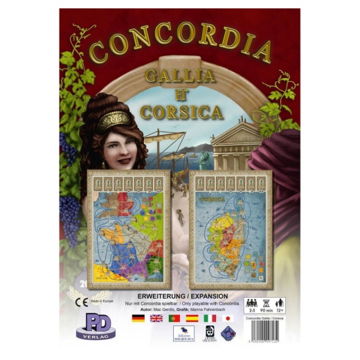 Concordia: Gallia / Corsica (Exp.) i gruppen SÄLLSKAPSSPEL / Expansioner hos Spelexperten (RIO541)