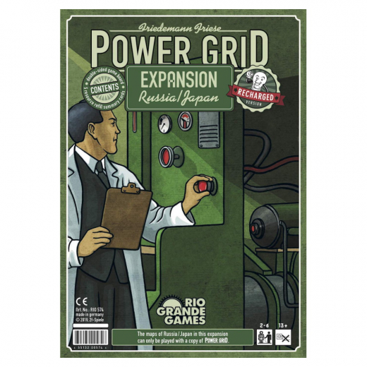 Power Grid Recharged: Russia/Japan (Exp) i gruppen SÄLLSKAPSSPEL / Expansioner hos Spelexperten (RIO574)