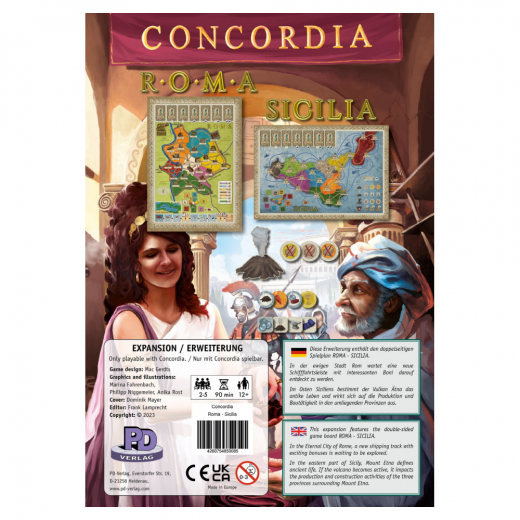 Concordia: Roma / Sicilia (Exp.) i gruppen SÄLLSKAPSSPEL / Expansioner hos Spelexperten (RIO661)